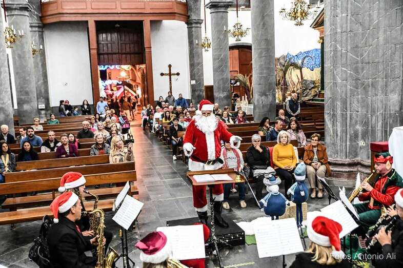 Momento del concierto de la Banda Municipal de Telde/Antonio Alí.